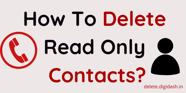 How To Delete Read Only Contacts?